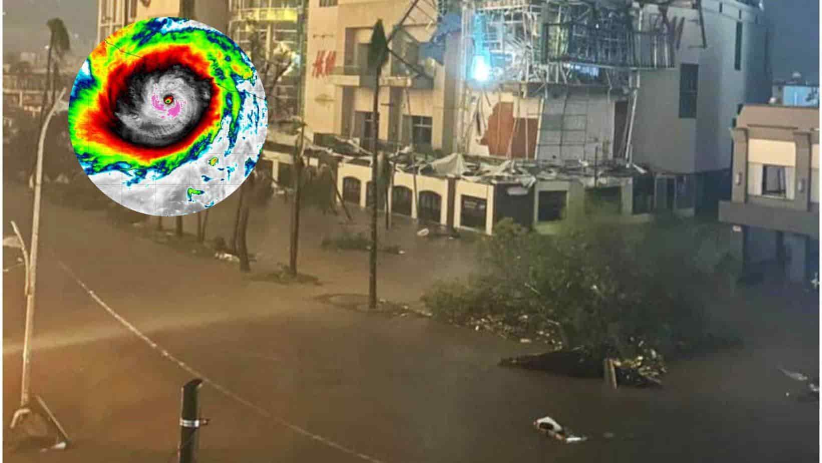 Huracán Otis: No hay pérdidas humanas, pero sí daños materiales: AMLO. | FOTO: Cortesía.