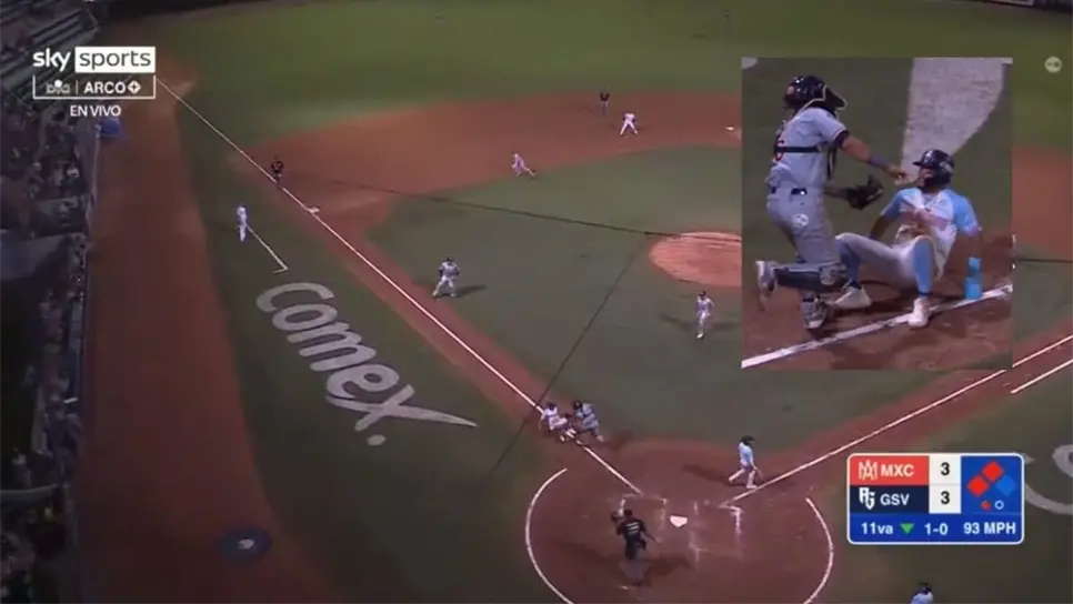 La jugada definió el partido. FOTO: Sky Sports