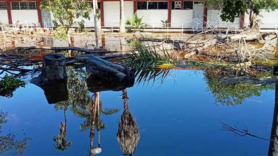 Más de 40 escuelas en Ahome esperan declaratoria de emergencia. | FOTO: Osmar Zavala.