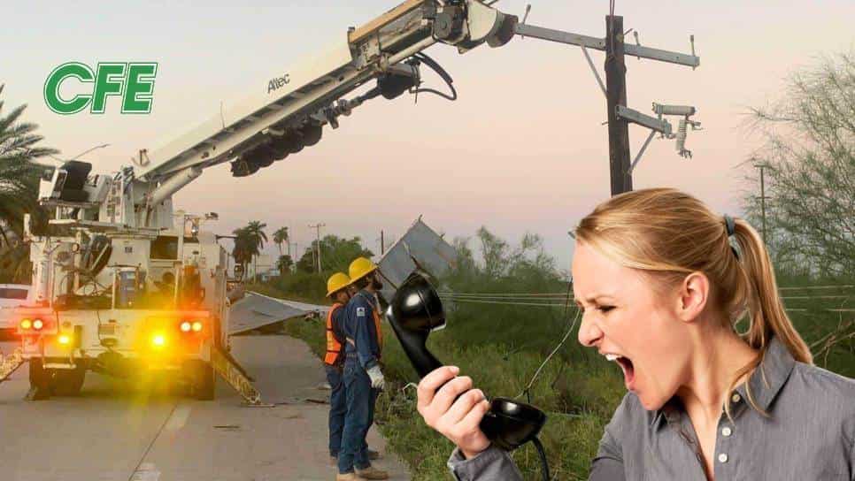 FOTO: Usuarios del servicio han reportado a la CFE que no cuentan con energía eléctrica y hasta ahora no les han resuelto.