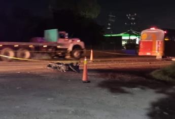 Motociclista muere en accidente entre el Piggy Back y el campo El Diez, en Culiacán