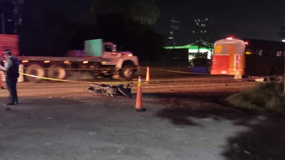 Motociclista muere en accidente entre el Piggy Back y el campo El Diez, en Culiacán