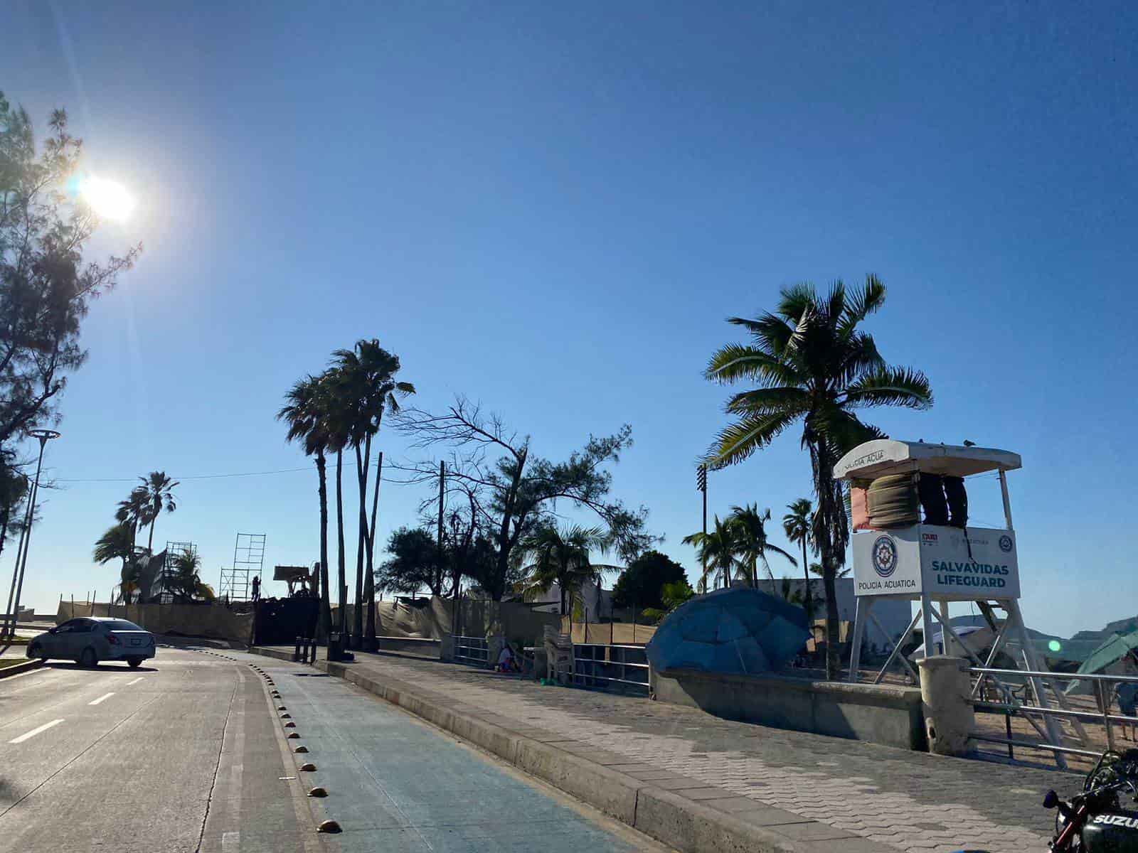 Los trabajos de demolición.