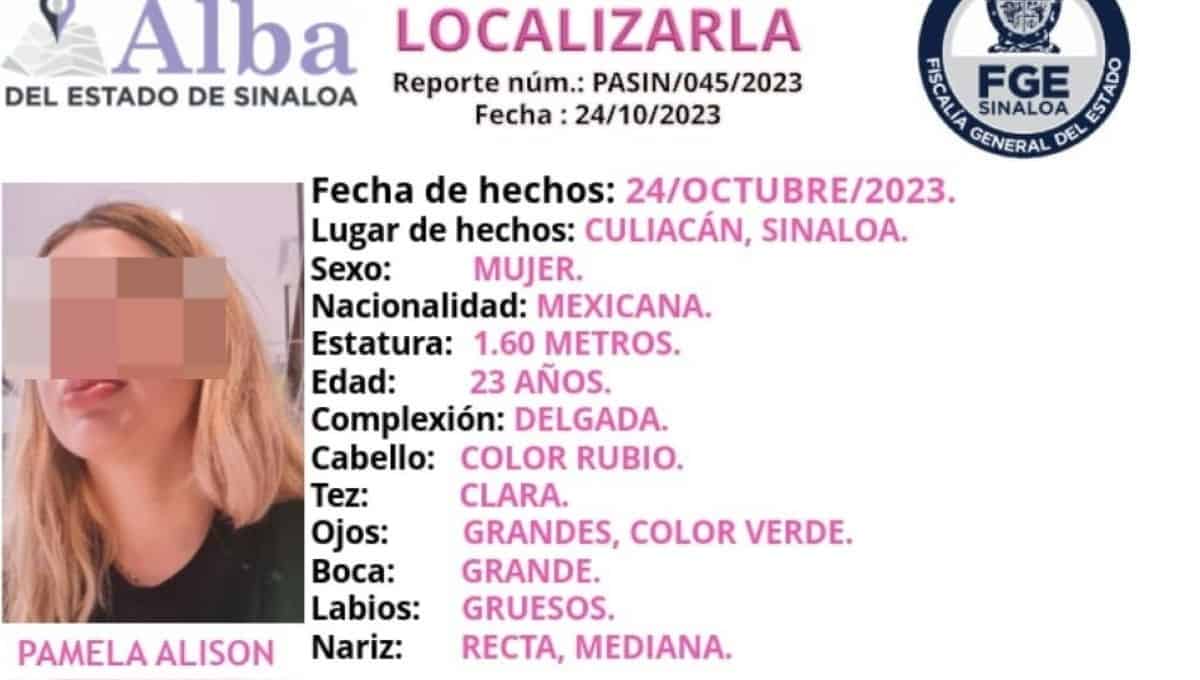 Localizan con vida a la joven Pamela Alison; «levantada» en privada de Culiacán