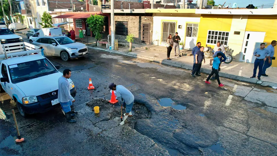 Las obras en la colonia Juárez.