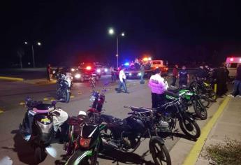 Motociclistas retaron a la autoridad y se quedaron a pie durante festejos de Halloween en Ahome