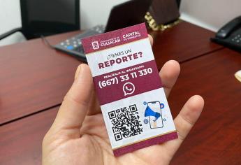 Entre 1 a 5 días el Ayuntamiento de Culiacán resuelve los reportes que llegan por WhatsApp