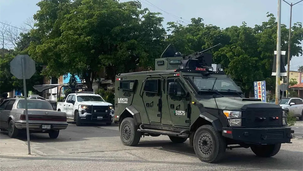 Balacera en la colonia Miguel Hidalgo, en Culiacán. | FOTO: Luz Noticias.