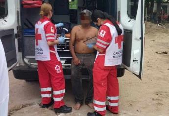 Trabajador termina herido luego de caer en una zanja de 3 metros en Ohuira, Ahome