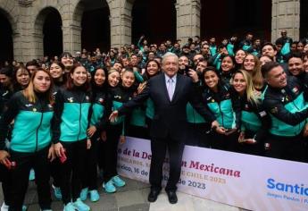 AMLO celebra el tercer lugar de México en Juegos Panamericanos 2023