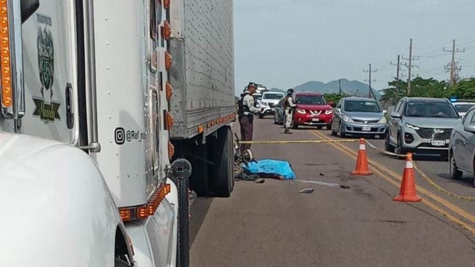 Motociclista fallece en El Limón de los Ramos, Culiacán, en un fuerte accidente