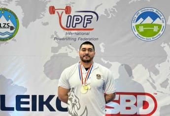 Sinaloense José Sánchez, es subcampeón mundial de powerlifting