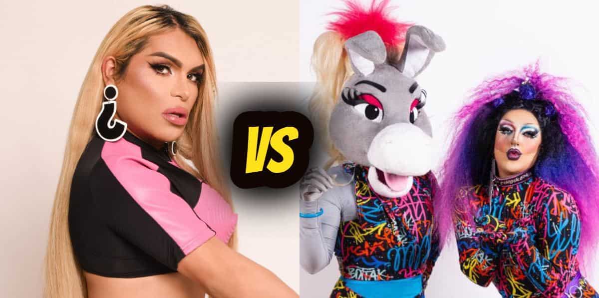 FOTO: Wendy Guevara y las drags queen Turbulence y Burrita Burrona.