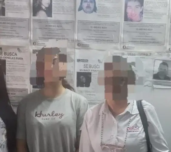 La adolescente ya se encuentra con su familia. FOTO: Cortesía