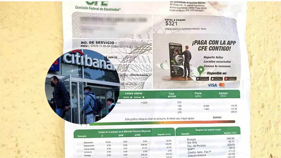 CFE: ¿dónde pagar el recibo de luz sin pagar comisión?. | FOTO: Temática.