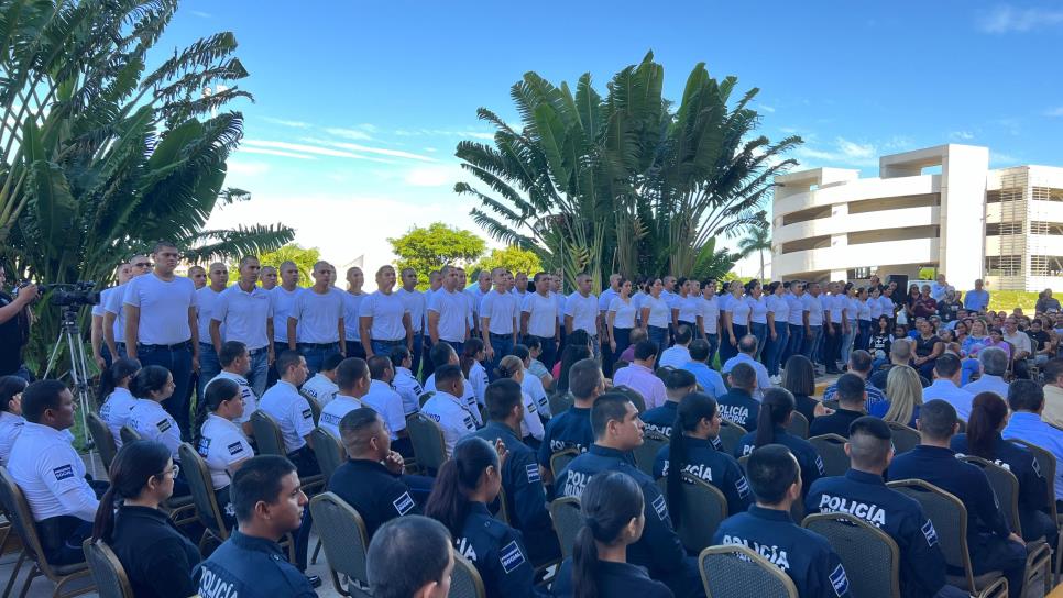 Fortalecen Policía Municipal de Mazatlán con 62 nuevos elementos
