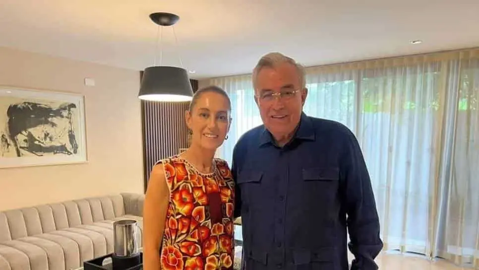 Claudia Sheinbaum y Rubén Rocha Moya. FOTO: Cortesía