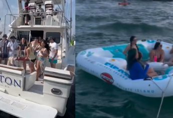 Conoce el yate con isla flotante que rentan en Mazatlán estas espectaculares emprendedoras