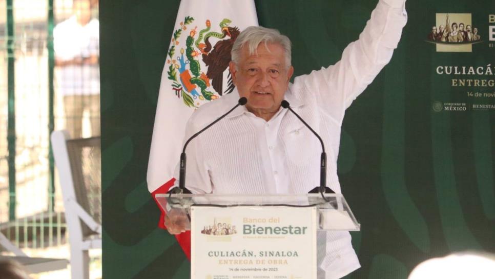 «No puede haber gobierno rico con pueblo pobre» AMLO inaugura bancos del Bienestar en Culiacán 