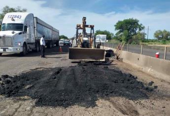 CAPUFE y Ayuntamiento de Guasave bachean carretera México 15