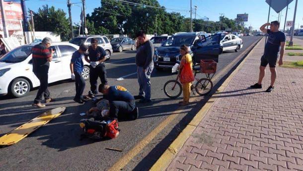 Un hombre lesionado tras ser atropellado en Mazatlán