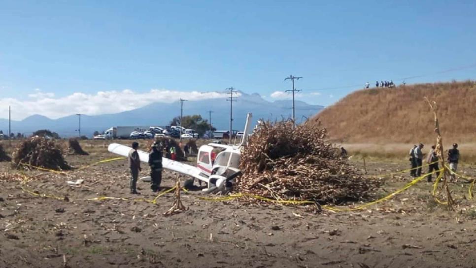 Incidente aéreo en Puebla deja a profesor y alumno lesionados