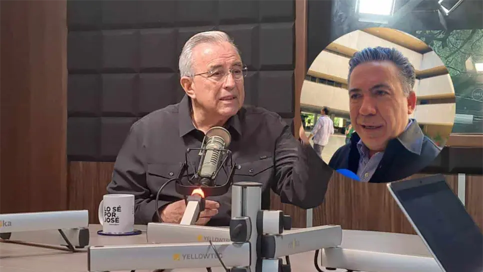 El Gobernador de Sinaloa en el estudio de Luz Noticias. FOTO: Eduardo Bórquez