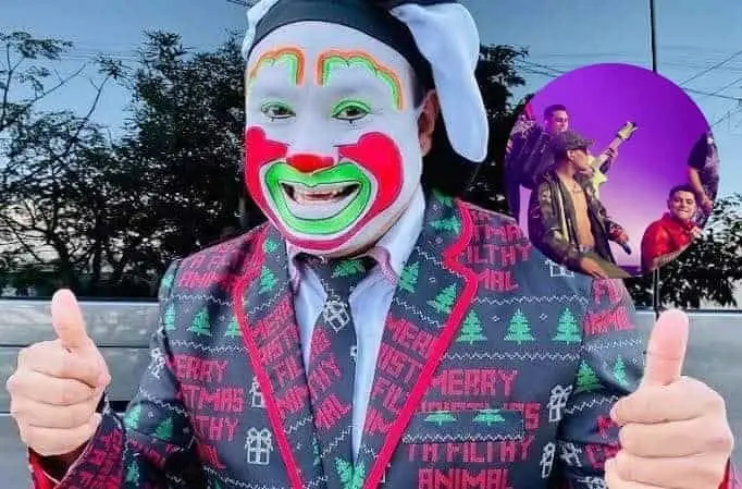 FOTO: El payaso Brincos Dieras y Grupo Firme.