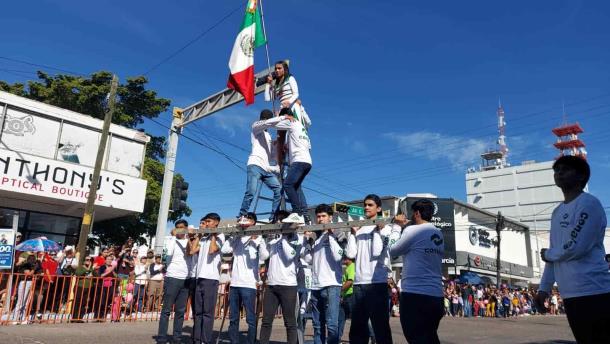 Con tradicional desfile;  Ahome conmemora el 113 aniversario de la Revolución Mexicana 