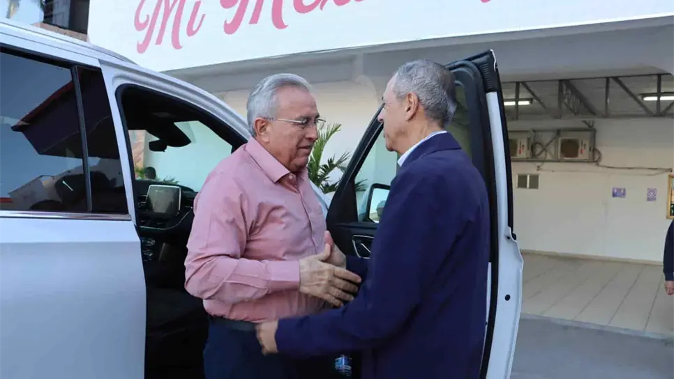 Rubén Rocha da la «bendición» a GVL para buscar reelección en Ahome. | FOTO: Luz Noticias.