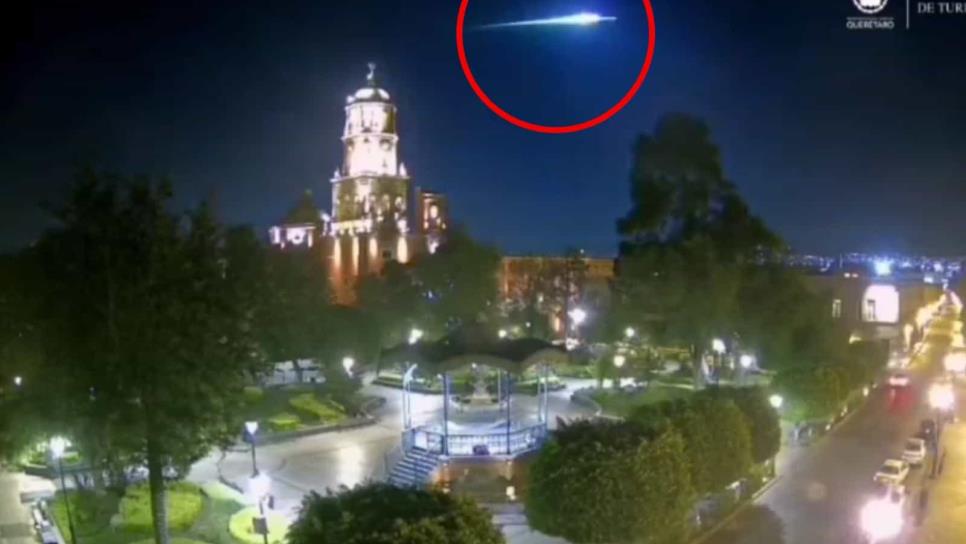 Así fue el momento exacto en que meteorito pasó por el centro de México | VIDEO