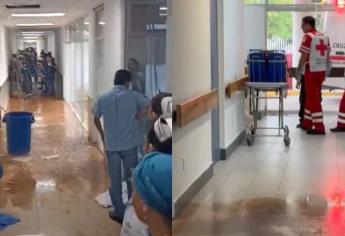 Con lluvia de media hora, colapsan servicios en el ISSSTE de Mazatlán