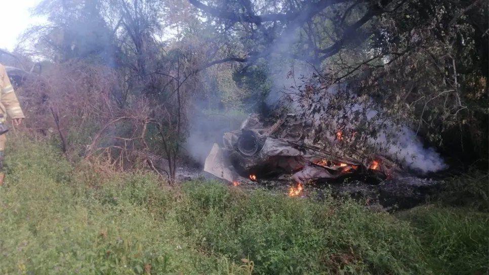 El accidente en donde murieron dos personas.