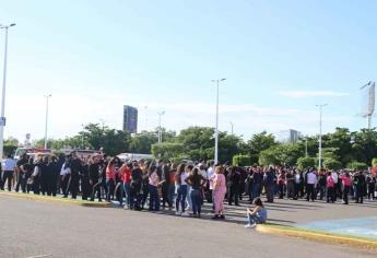 Evacuan a más de dos mil personas en simulacro en la Plaza Fórum, Culiacán