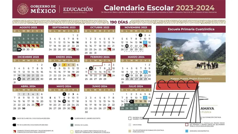 SEP: Conoce cuándo es el último puente del ciclo escolar y primero del 2024.