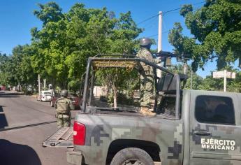 Militares aseguran un domicilio en la colonia Acueducto en Culiacán 