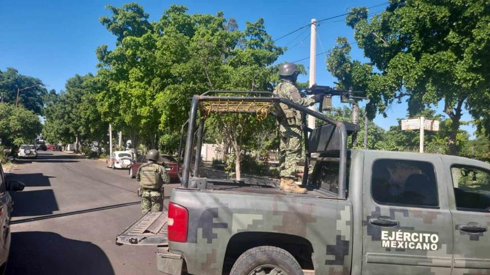 Militares aseguran un domicilio en la colonia Acueducto en Culiacán 