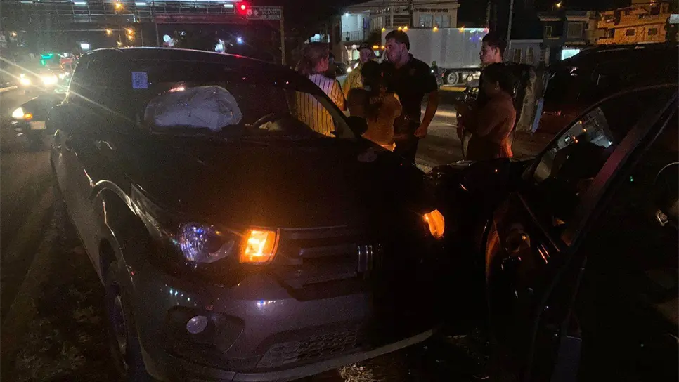 El choque no registró personas heridas. FOTO: Cortesía