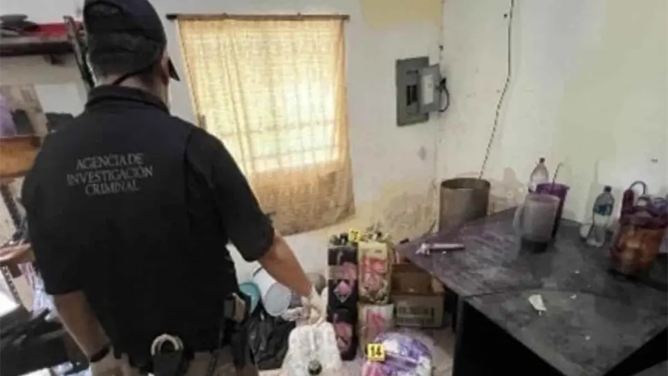 En cateo de las fuerzas federales aseguraron sustancias que contenía fentanilo en Culiacán 