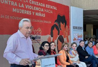 Rocha Moya inaugura los 16 días contra la violencia de mujeres y niñas en Sinaloa