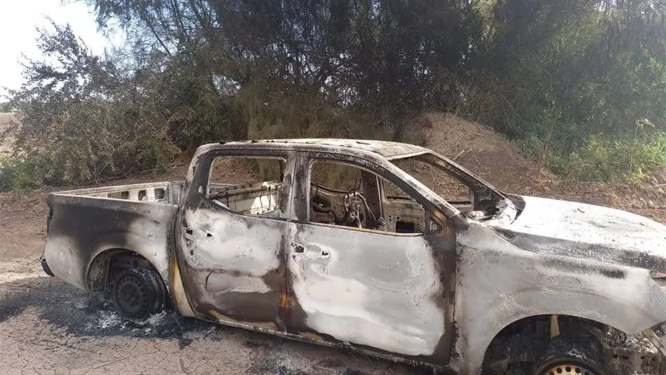 Identifican a hombre calcinado que se localizó en una camioneta en Navolato