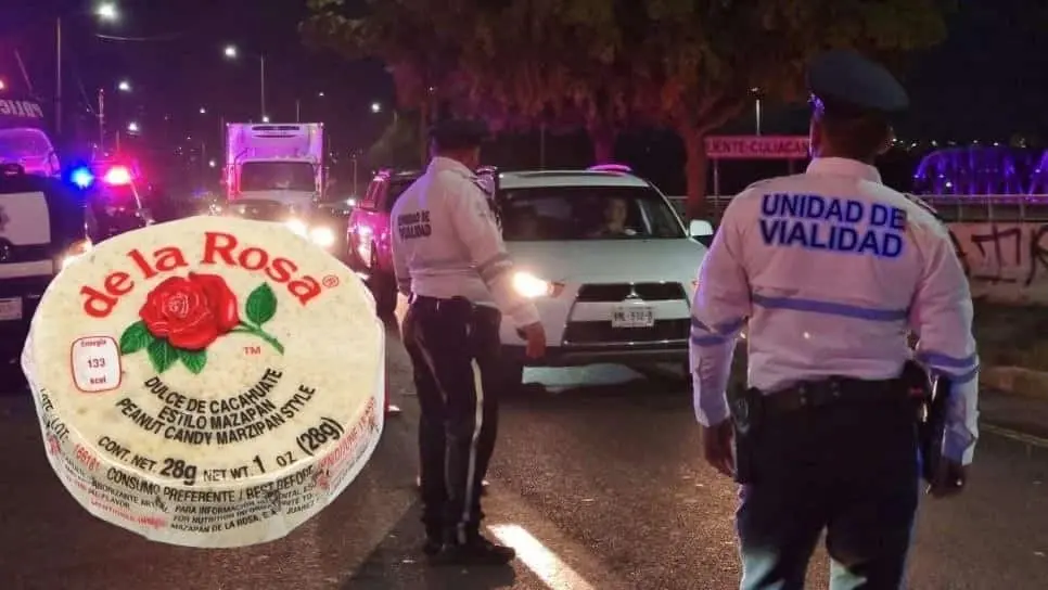 FOTO: Mazapán y alcoholímetro.