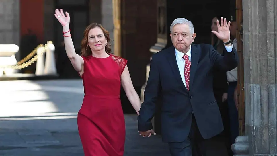 Beatriz Gutiérrez Müller y Andrés Manuel López Obrador. FOTO: Cortesía