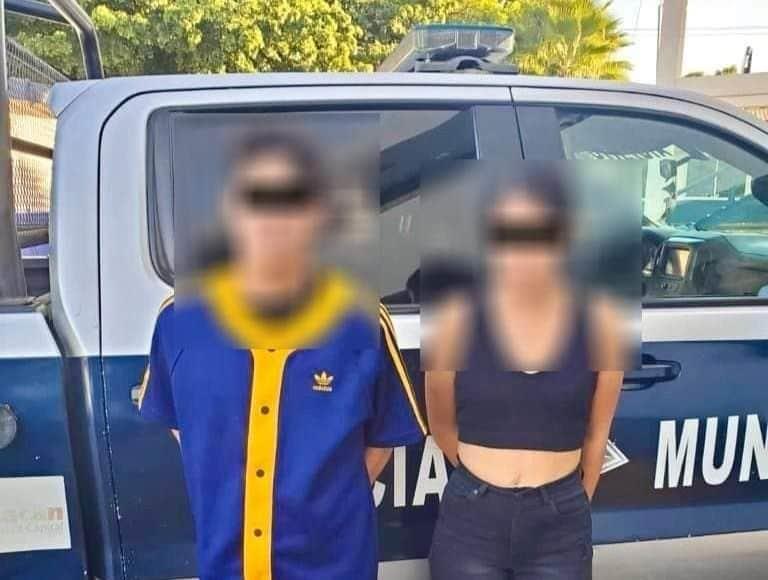 Una pareja fue sorprendida robando en el centro de Culiacán 