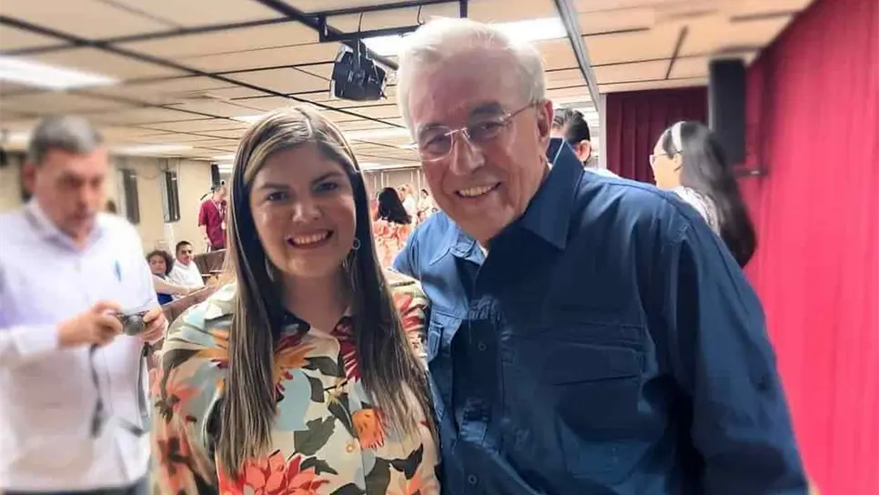 Merary Villegas y Rubén Rocha Moya. FOTO: Cortesía