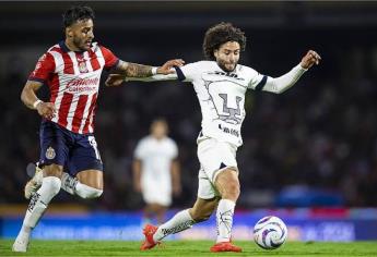 Chivas vence a Pumas 1-0 en la ida de los cuartos de final 