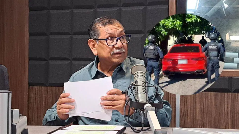 Gerardo Mérida en el estudio de Luz Noticas. FOTO: Eduardo Bórquez