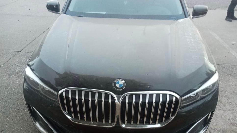 Un BMW que fue robado en Estados Unidos es recuperado en Culiacán