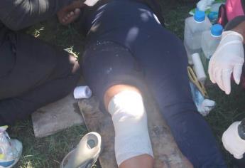 Accidente en moto en Isla de la Piedra de Mazatlán deja dos personas heridas