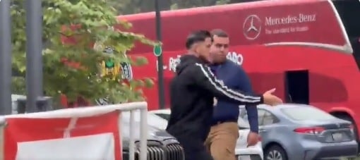 Hiram Mier se despide del personal de las Chivas en Verde Valle.